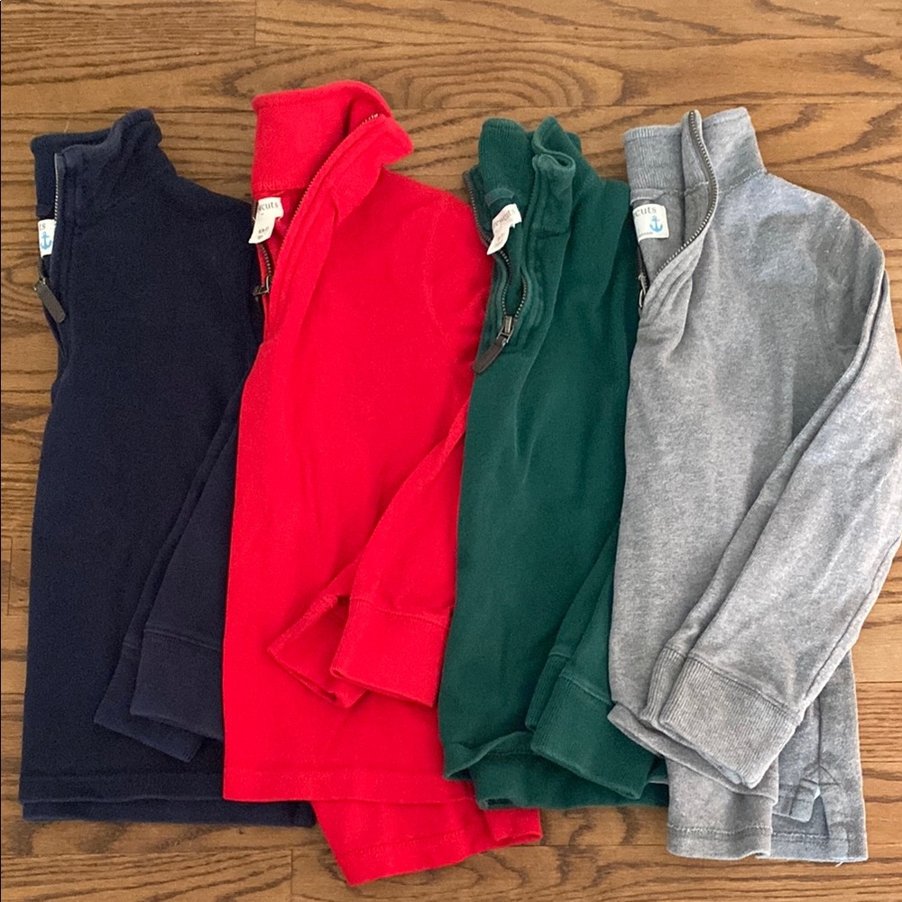 Lot of crewcuts 1/4 zips
